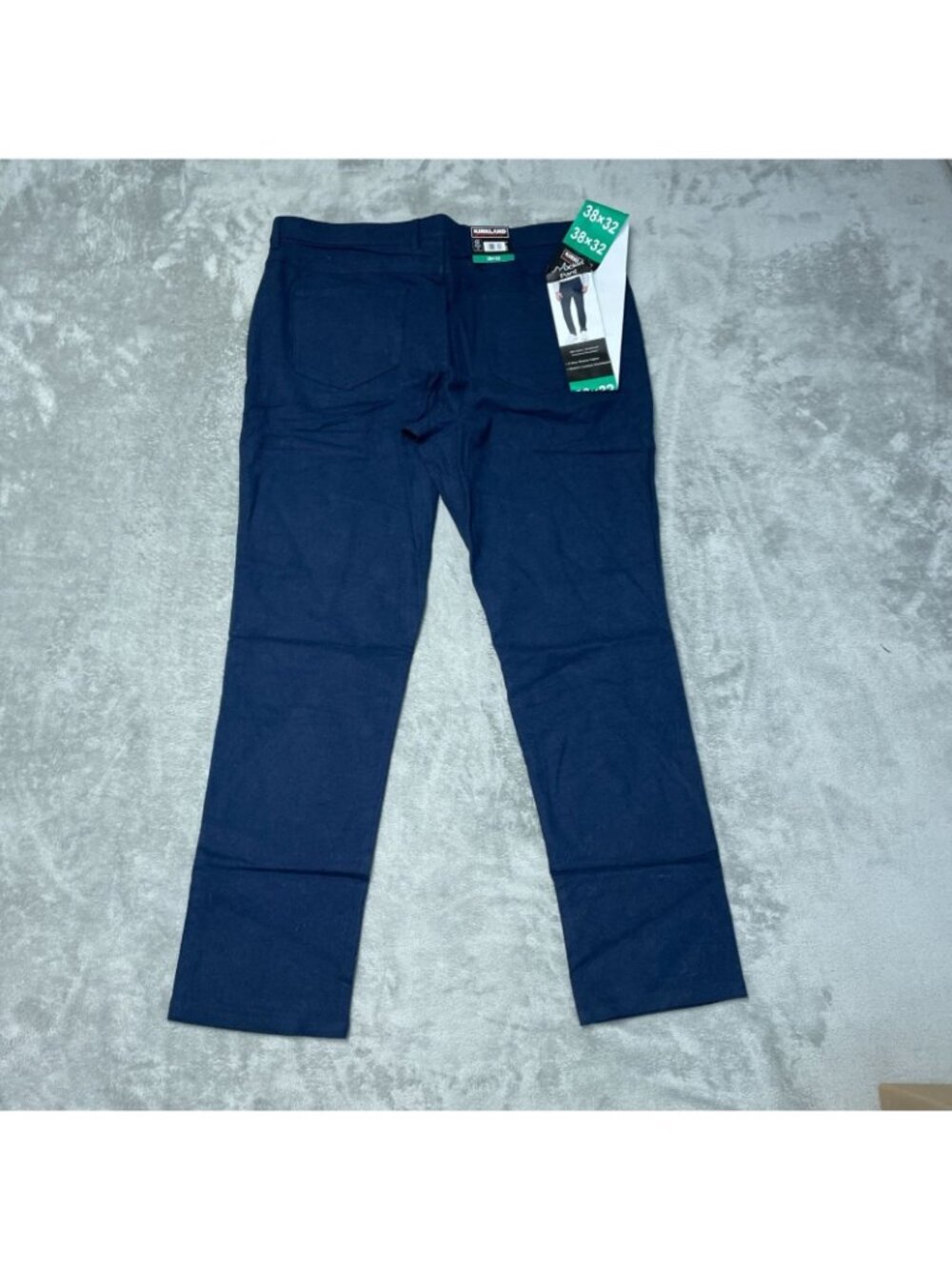 Kirkland Signature Men's 38x32 Navy 5-Pocket Stretch Pants d1753 - Picture 4 of 11